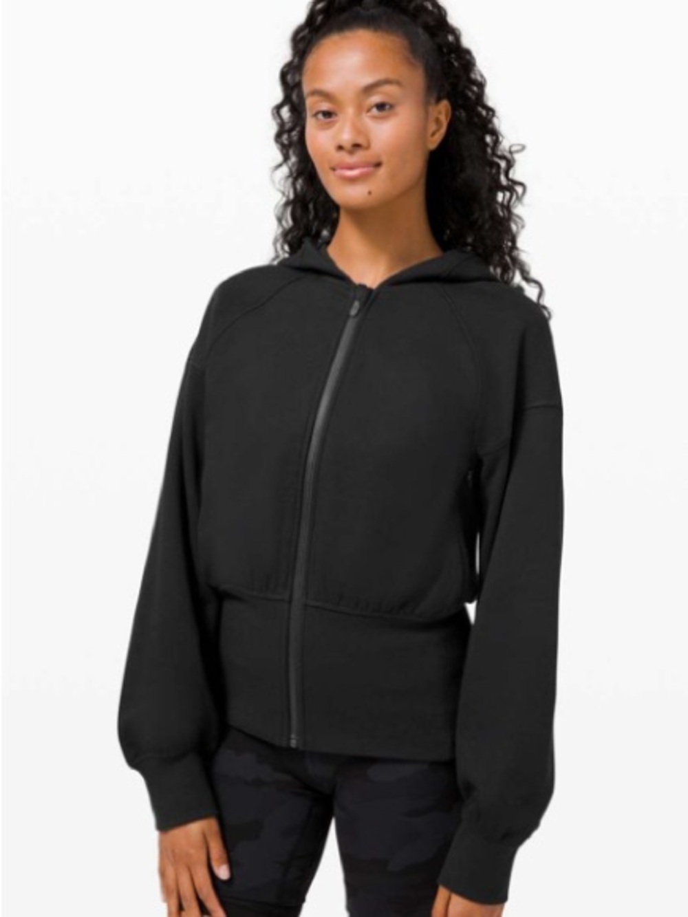 lululemon athletica Black Zip Hoodie with Fitted Waist #12